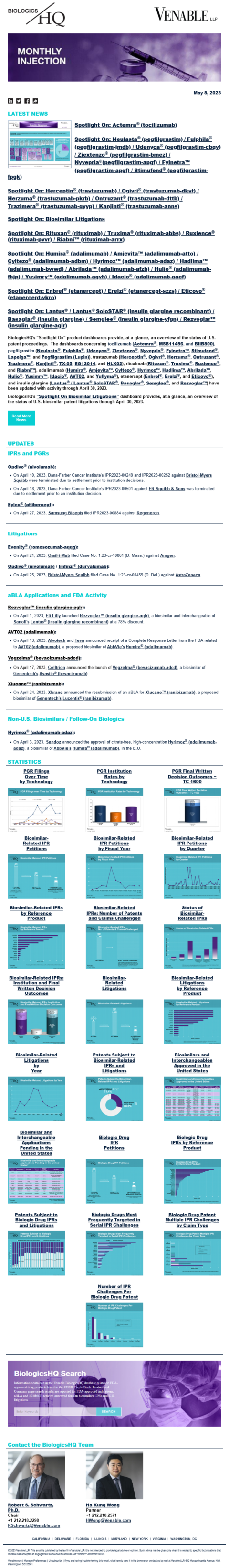April Venable Venable's BiologicsHQ Monthly Injection - April 2023 — Venable's ...